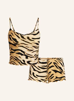 Skims Pyžamo Se Šortkami Skim Sleep bronze tiger print