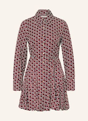 Tommy Hilfiger Košilové Šaty tmavě modrá / tmavě červená / bílá
