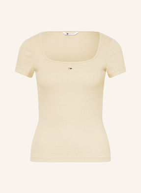 Tommy Jeans Tričko béžová