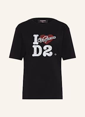 dsquared2 Tričko Vaquera černá