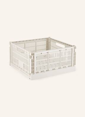 Hay Skládací Přepravka Colour Crate Large bílá