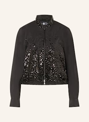 Luisa Cerano Blouson S Flitry černá