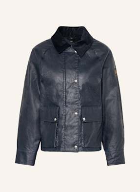 Belstaff Bunda Fieldjacket Cyan tmavě modrá