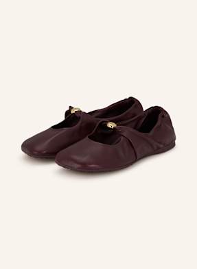 Loewe Mary-Jane-Ballerinas Pebble Soft rot