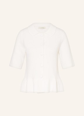 Lilienfels Strickjacke Mit 3/4-Arm Und Cashmere weiss