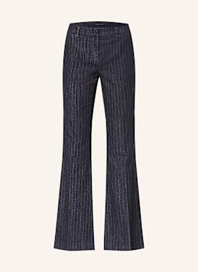 Luisa Cerano Bootcut Džíny S Třpytivou Přízí 2521 denim pin stripe