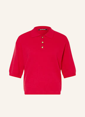 Luisa Cerano Strick-Poloshirt Mit 3/4-Arm rot