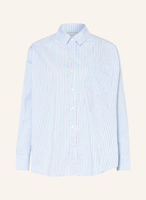 Neo Noir Hemdbluse Dalma Mit Schmucksteinen blau