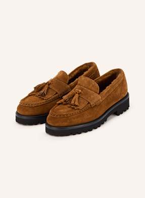 Lilienfels Plateau-Loafer braun