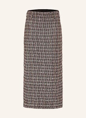 Missoni Úpletová Sukně S Třpytivou Přízí A Flitry černá / tmavě červená / režná