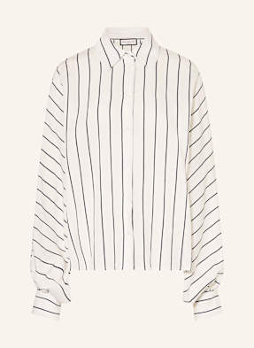 Sem Per Lei Oversized Košilová Halenka režná / tmavě modrá
