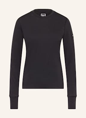 Super.Natural Tričko S Dlouhým Rukávem Tundra 175 Ls S Merino Vlnou černá