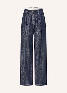 Marc Aurel Kalhoty Marlene V Džínovém Vzhledu 500022 dark blue denim
