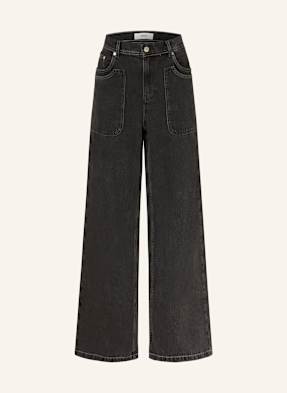 Ba&Sh Wide Leg Džíny Noel grey carbon