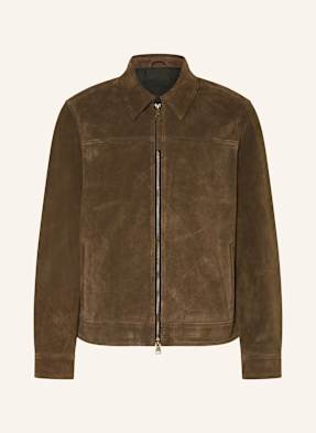 Allsaints Lederjacke Rhone braun