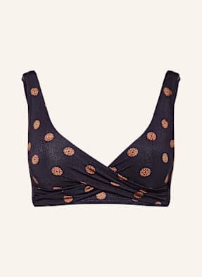 Watercult Bralette Horní Díl Bikin Refined Heritage tmavě modrá