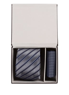STROKESMAN'S Set: Krawatte und Einstecktuch