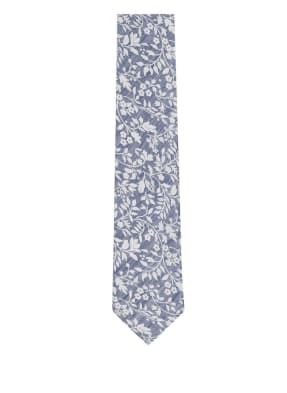 RENÉ LEZARD Krawatte mit Leinenanteil