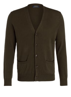 POLO RALPH LAUREN Lambswool-Cardigan mit Patches