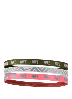 Nike 3er-Pack Haarbänder mit Metallic-Print