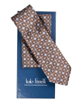 Italo Ferretti Set: Krawatte und Einstecktuch