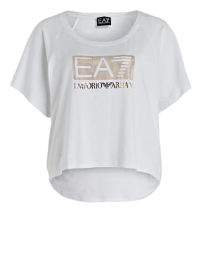 EA7 EMPORIO ARMANI T-Shirt LOGO SERIES mit Schmucksteinbesatz