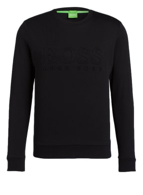 BOSS Sweatshirt SALBO mit monochromer Logo-Prägung