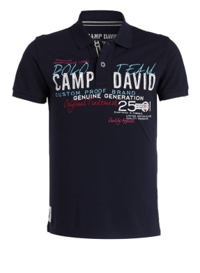 CAMP DAVID Piqué-Poloshirt