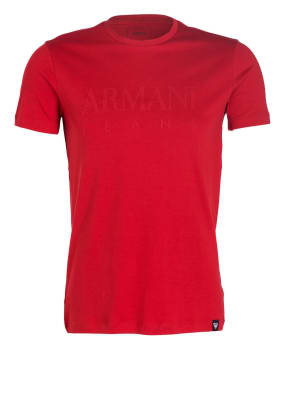 ARMANI JEANS T-Shirt mit monochromem Logo-Stitching