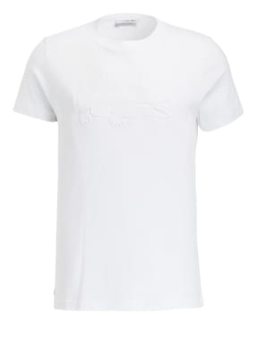 LACOSTE T-Shirt mit monochromer Logo-Prägung