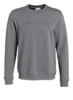 LACOSTE Sweatshirt mit monochromer Logo-Prägung