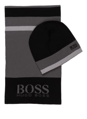 BOSS Set: Schal und Mütze