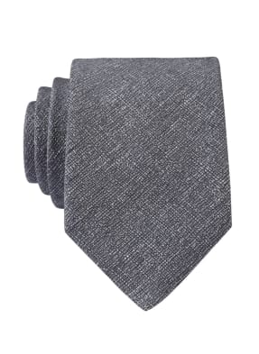 HUGO Krawatte mit Leinen- und Seidenanteil