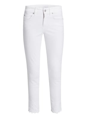 CAMBIO Skinny Jeans PARLA mit Spitzenbesatz