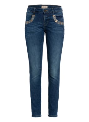 MOS MOSH Skinny Jeans NAOMI PAISLEY mit Paillettenbesatz