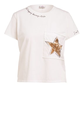 DEHA T-Shirt mit Paillettenbesatz
