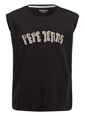Pepe Jeans T-Shirts mit Paillettenbesatz 