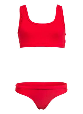SEAFOLLY Bustier-Bikini SUMMER ESSENTIAL mit wasseraktivem Print 