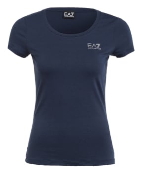 EA7 EMPORIO ARMANI T-Shirt mit Schmucksteinbesatz