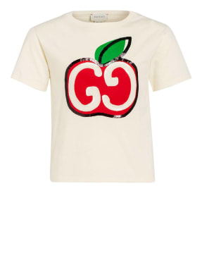 GUCCI T-Shirt mit Pailettenbesatz