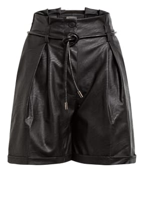 Dixie Paperbag-Shorts in Lederoptik
