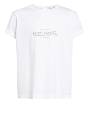 BRUNELLO CUCINELLI T-Shirt mit Schmucksteinbesatz