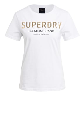 Superdry T-Shirt mit Paillettenbesatz