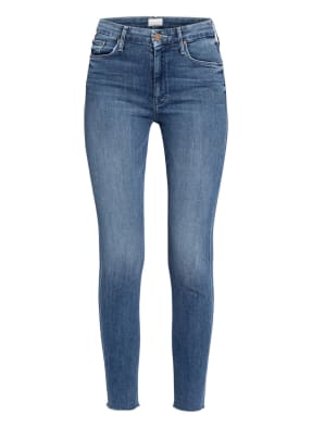 MOTHER Skinny Jeans THE LOOKER ANKLE FRAY