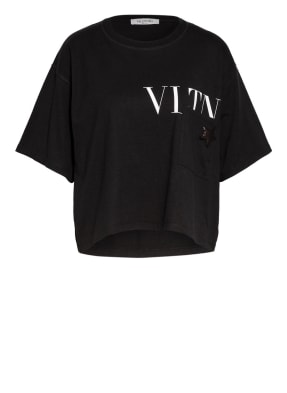 VALENTINO T-Shirt mit Paillettenbesatz