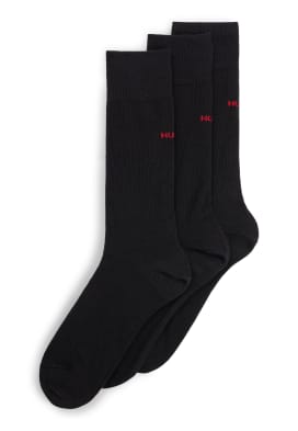 HUGO Casual Socken 2P TIE QS in schwarz DYE RIB CC
