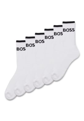 HUGO Casual Socken LOGO weiss CC in 3P DESIGN QS