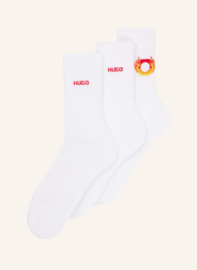 HUGO Casual Socken 3P QS RIB FLAMES CC