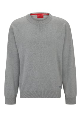HUGO Pullover SWART Relaxed Fit