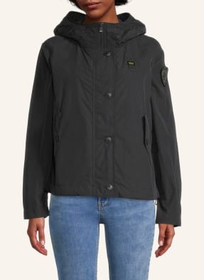 Blauer Übergangsjacke